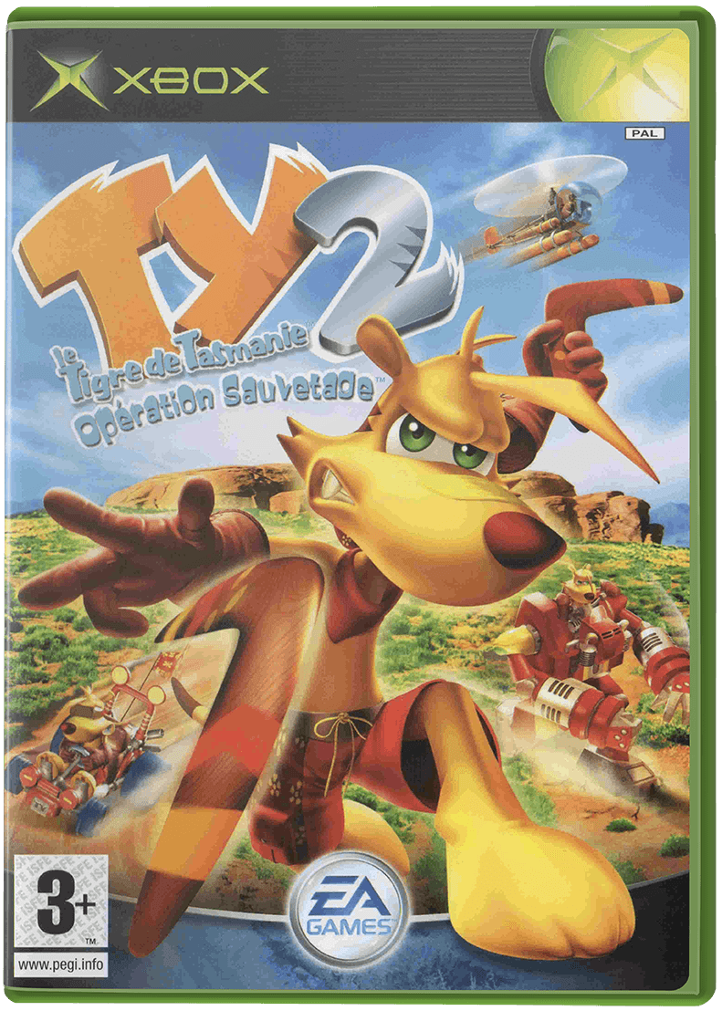 Ty the Tasmanian Tiger 2 Bush Rescue box art for Xbox